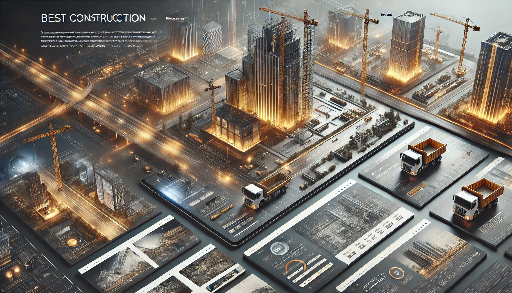 Examples and case studies of the best construction company websites.
