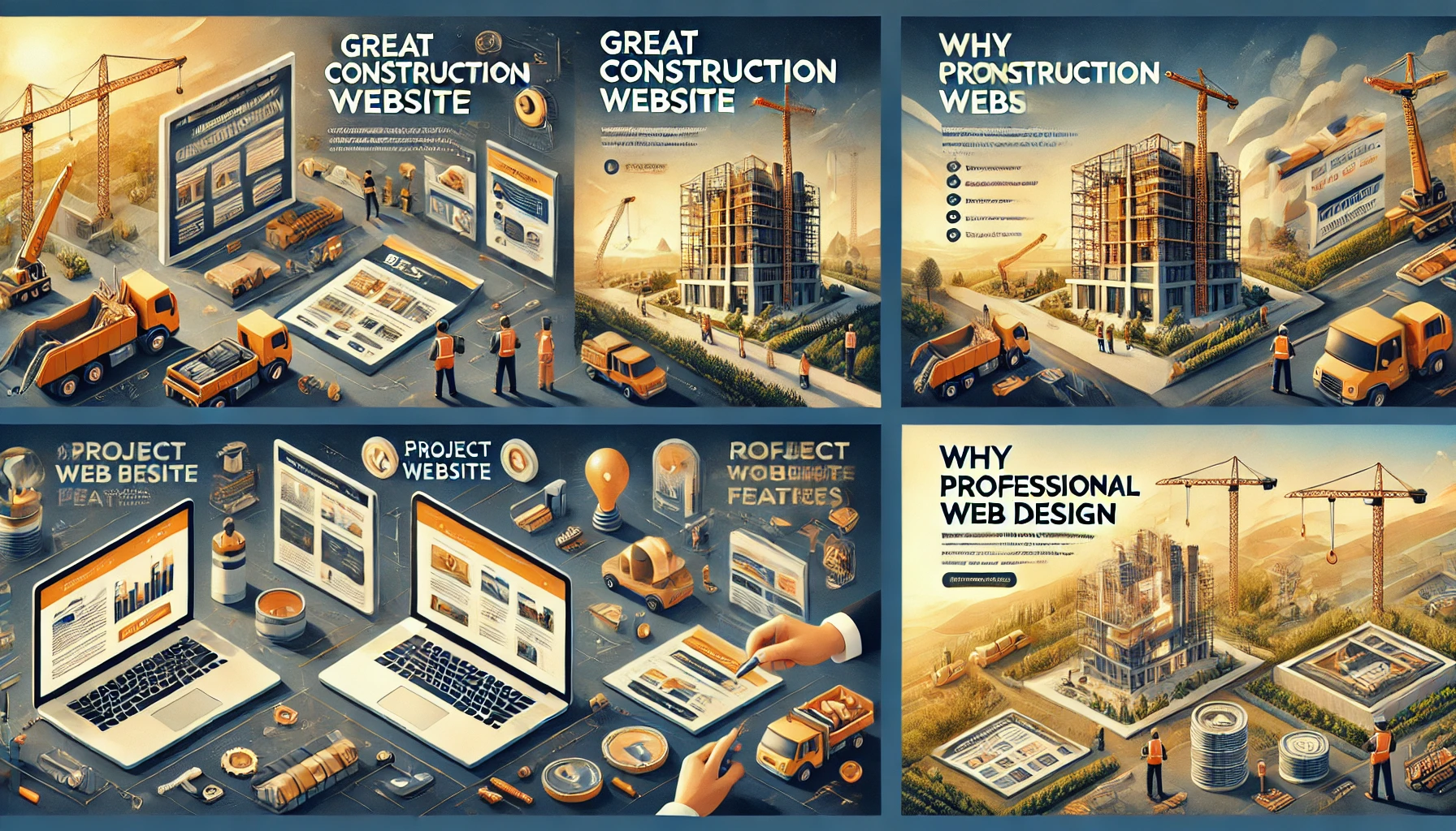Summary of the importance of having a great construction website.