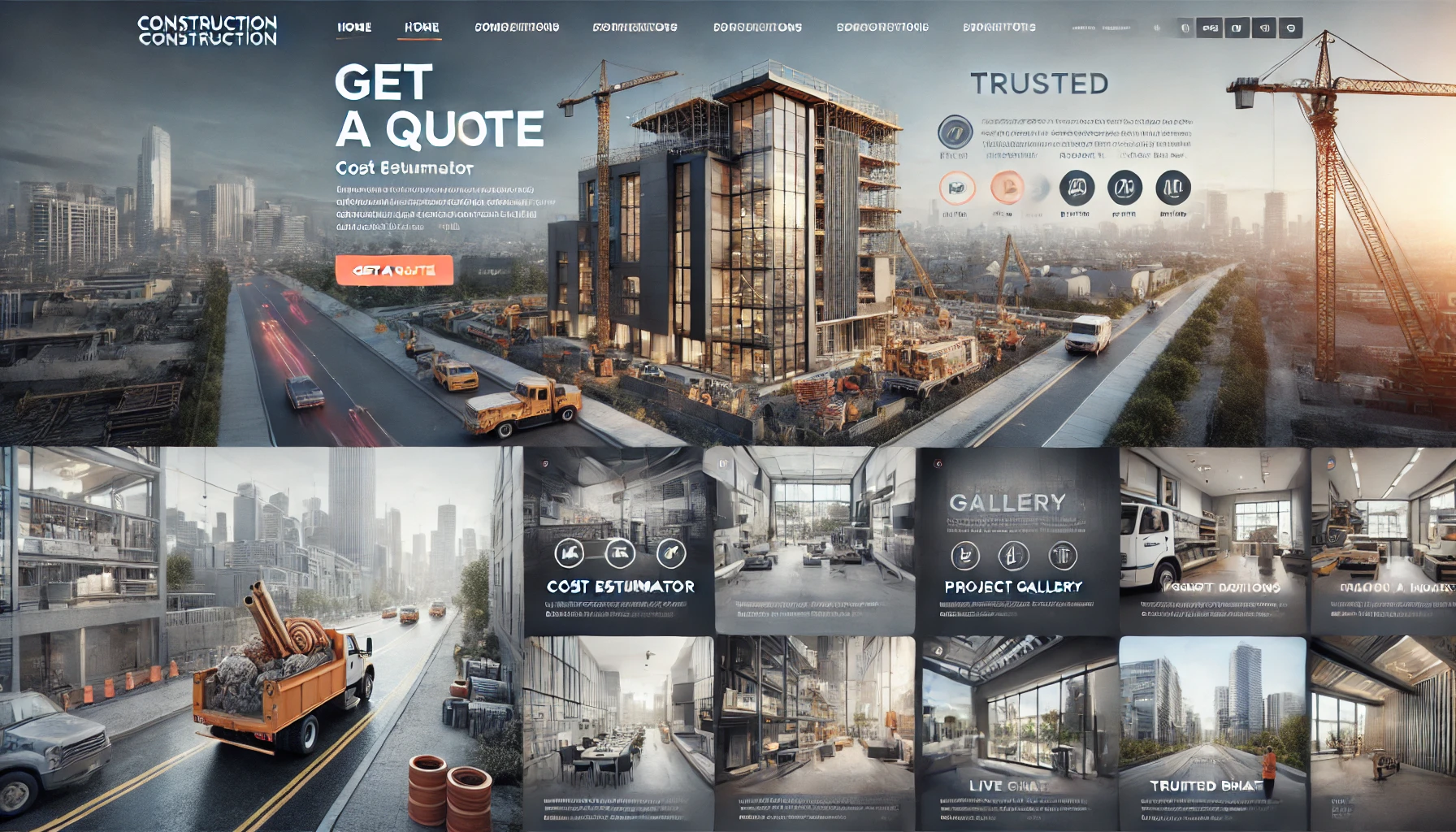 Common FAQs and answers about construction company websites.