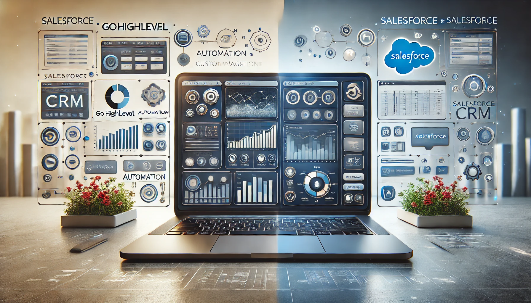 GoHighLevel vs Salesforce CRM comparison guide, features, pricing, and pros.